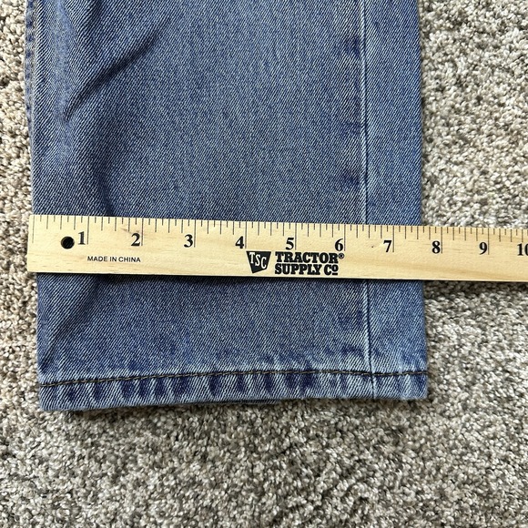 Levis 505 Jeans Mens 32x34 Straight Leg Blue Medium Wash Denim Modern - Picture 10 of 13